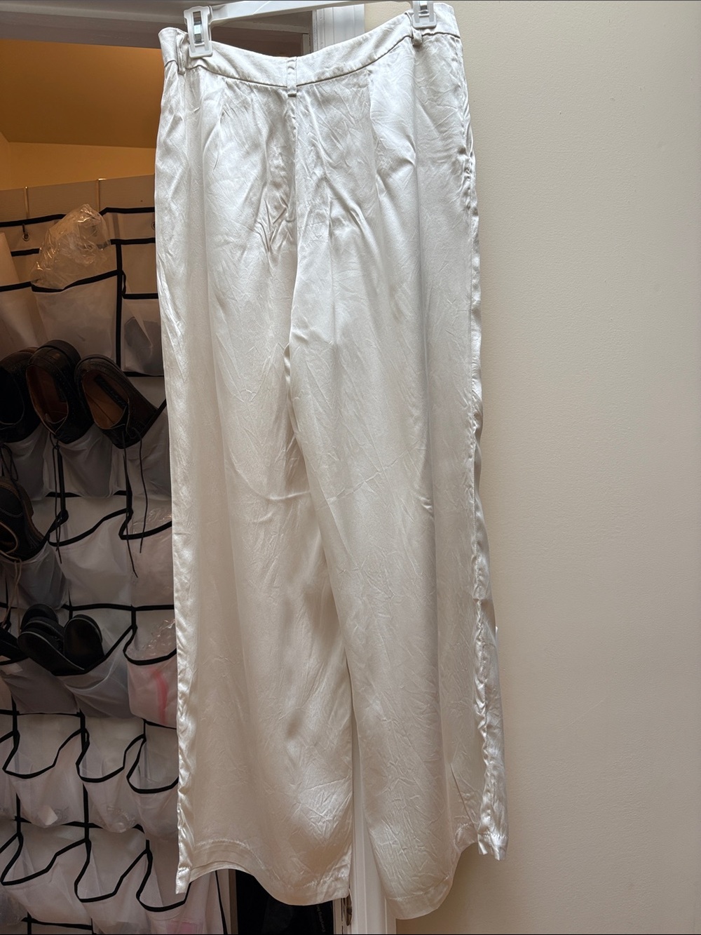 Rachel Zoe Silk Trousers Wide-Leg Size 8 EUC - Picture 2 of 13